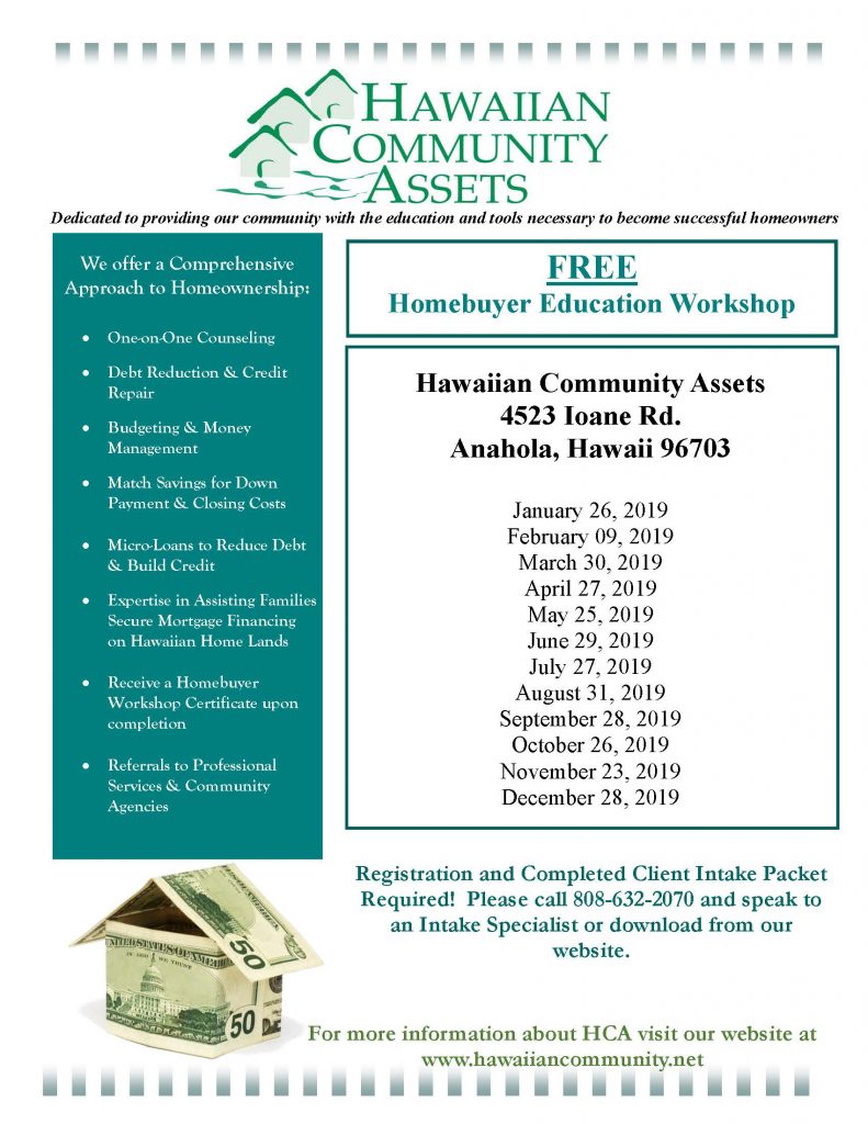 Homebuyer Education Workshops